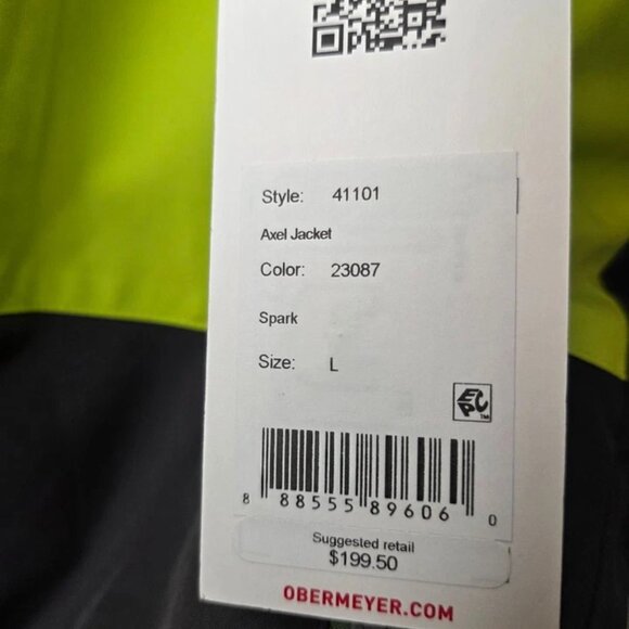 NWT Obermeyer Axel Ski Snow Jacket Youth Teen Boys Large 14-16 MSRP $199.50 - Picture 6 of 6